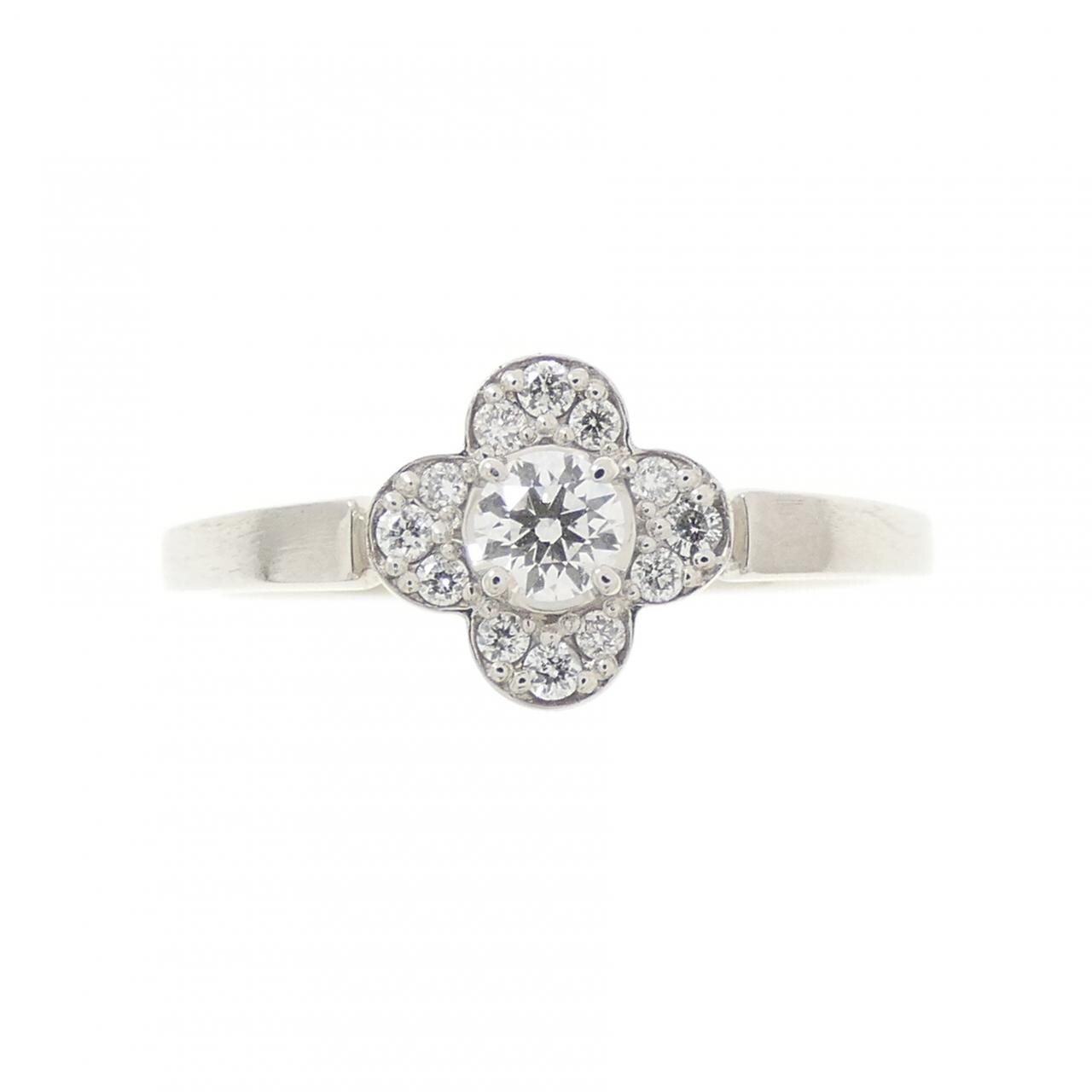 ヴァンドーム フラワー ダイヤモンド リング 0.098CT