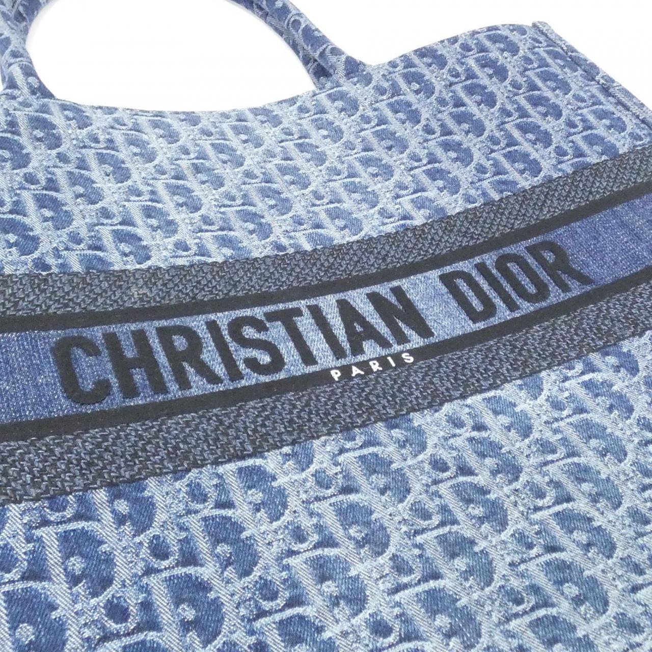 クリスチャンディオール DENIM DIOR OBLIQUE ディオール ブック トート ラージ M1286ZEGC バッグ
