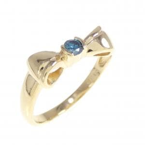 K18YG リボン ダイヤモンド リング 0.10CT