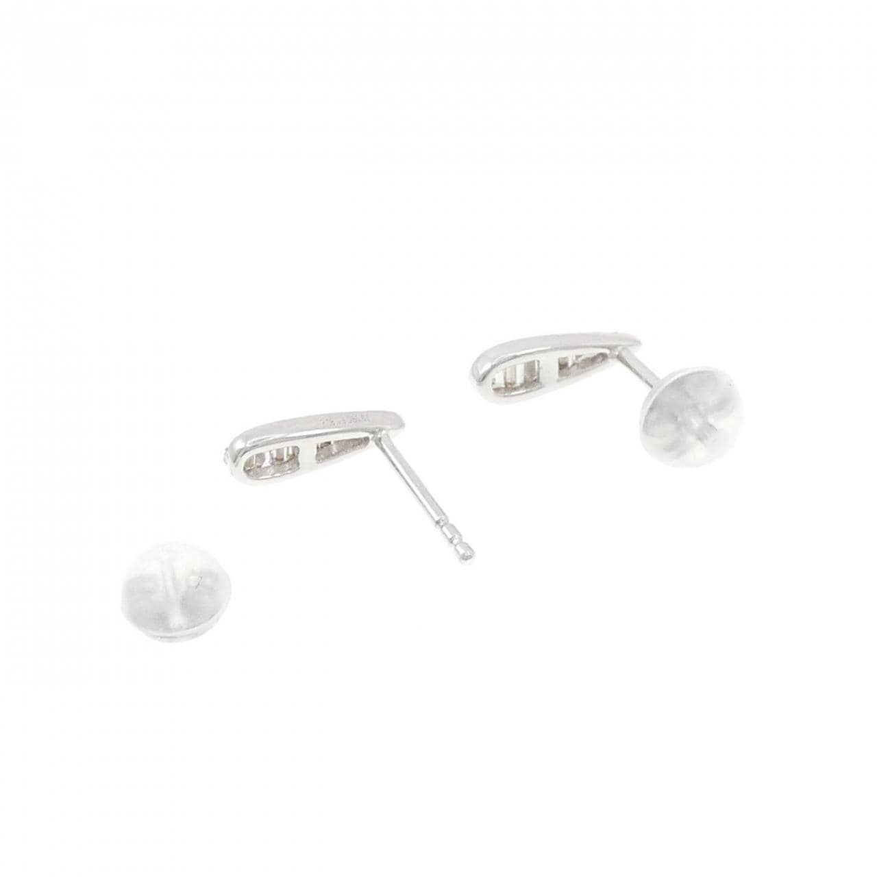 K18WG ダイヤモンド ピアス 0.14CT