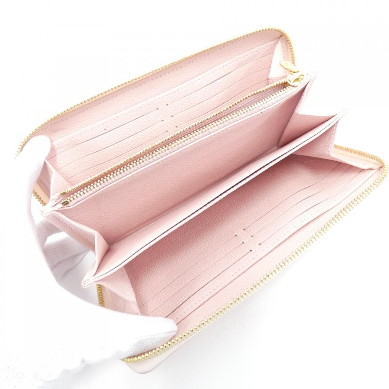 LOUIS VUITTON Monogram Empreinte（夏日星塵）拉链錢包 M81299 錢包