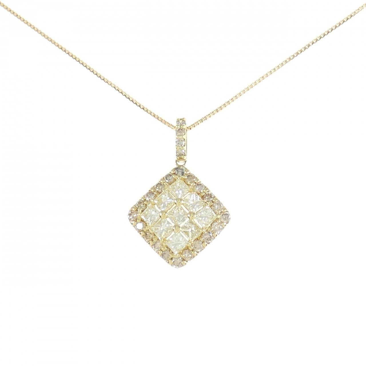[BRAND NEW] K18YG Diamond necklace 1.00CT