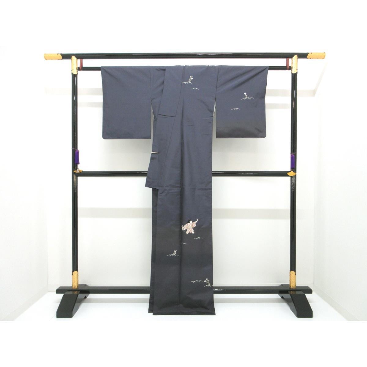 [未使用品] 参观和服，紬紬織，刺绣