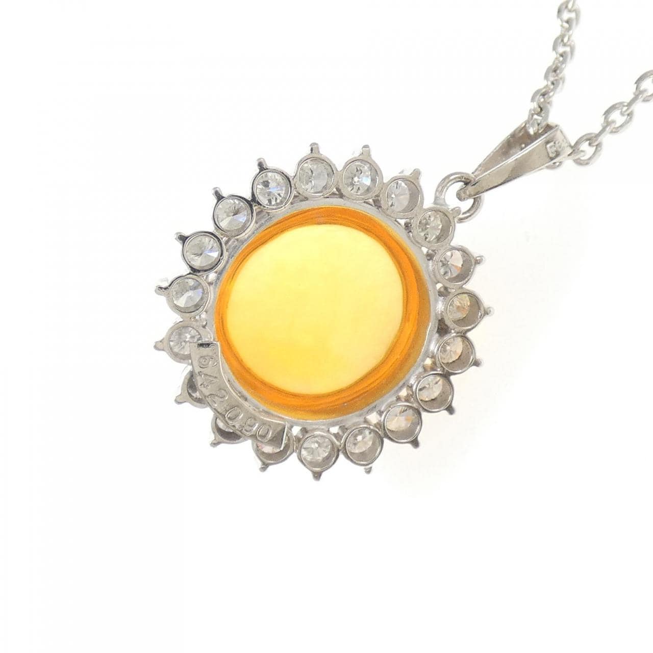 PT900/PT850 オパール ネックレス 6.42CT