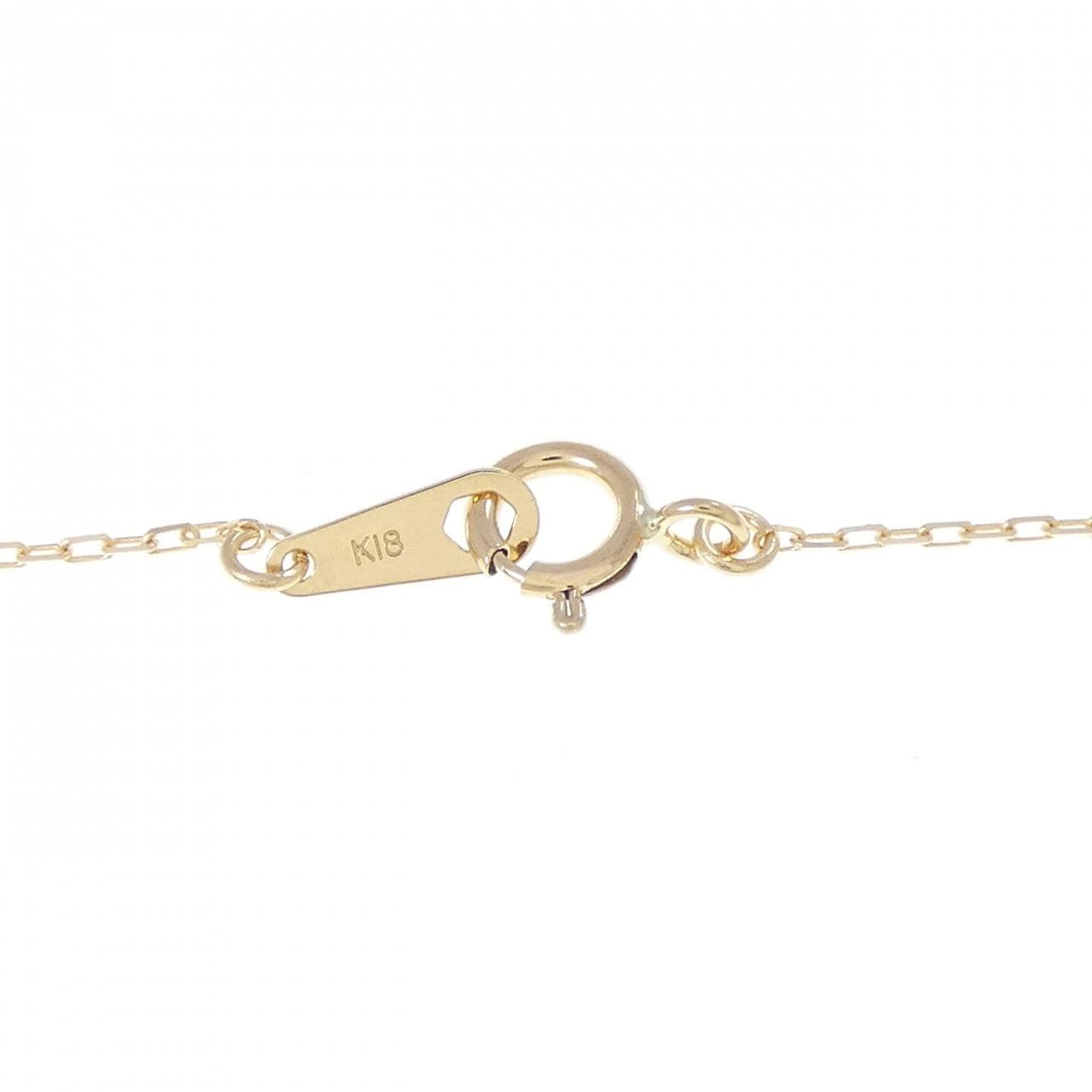 K18YG クロス ダイヤモンド ネックレス 0.15CT