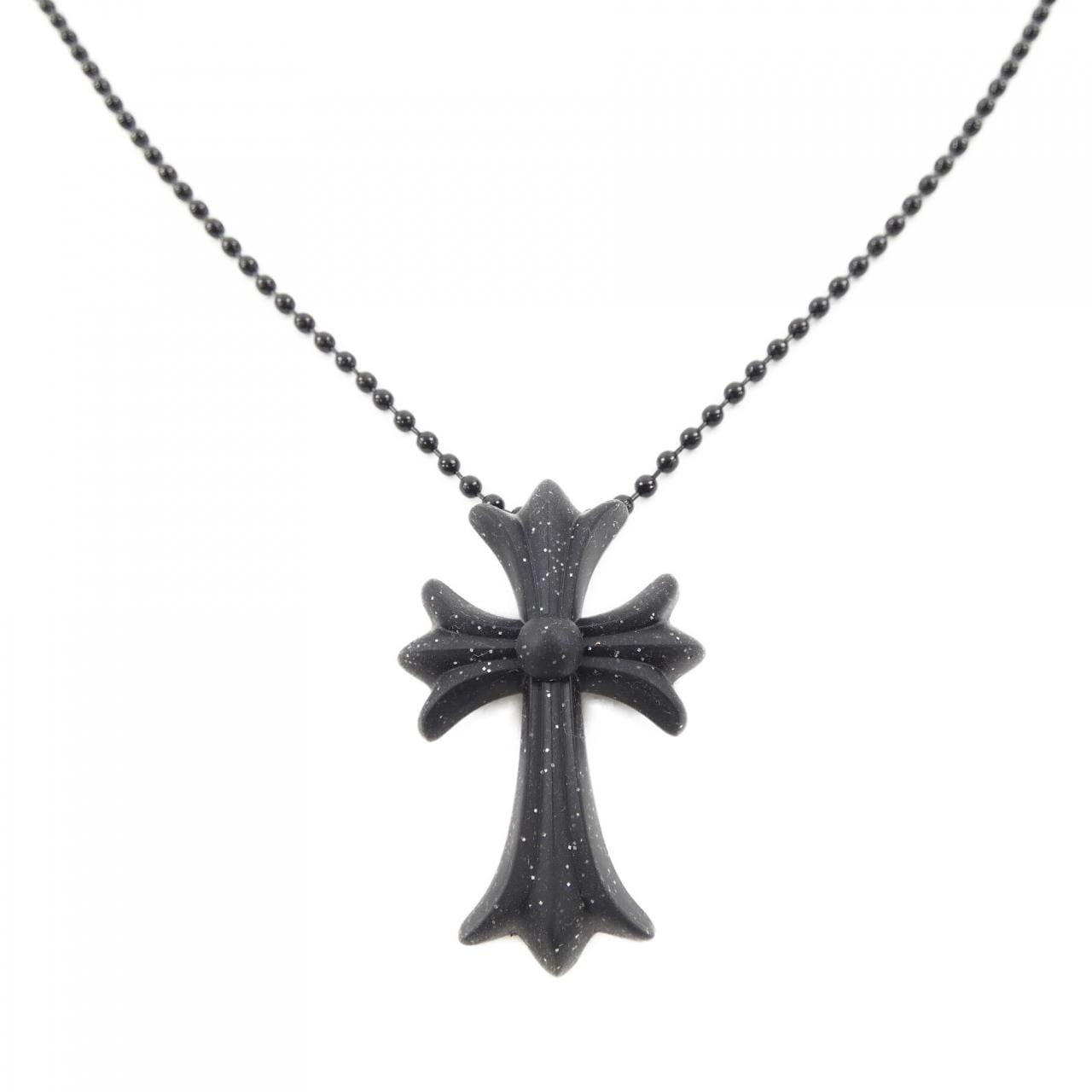 クロムハーツ CHROME HEARTS CH CRS SML PLSTC MATTE BLK GLR BALL CHAI 604175364AHXXXX445 ペンダント