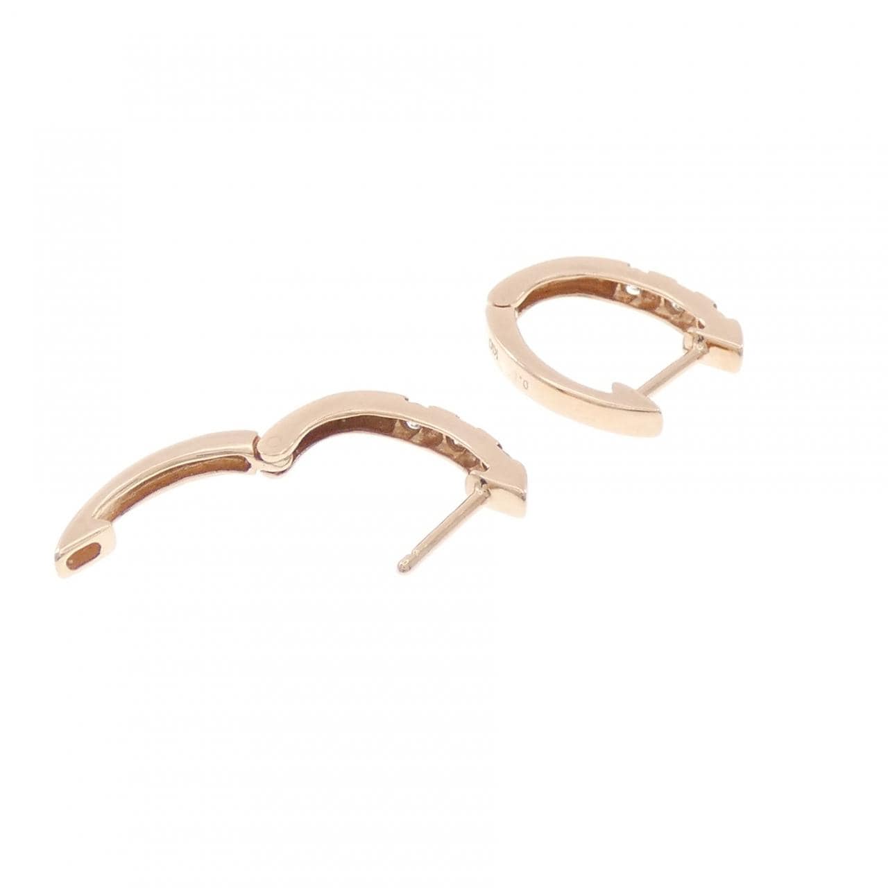 K10PG ダイヤモンド ピアス 0.14CT