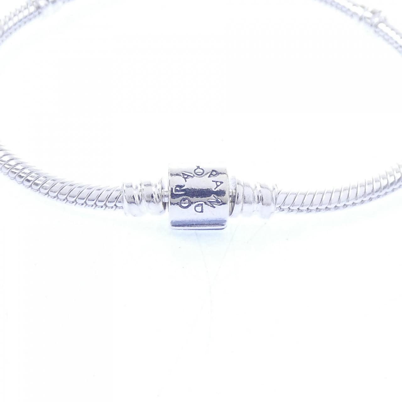 PANDORA Barrel Clasp Snake Chain BRACELET