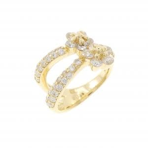 ポンテヴェキオ フラワー ピンキーリング 0.89CT