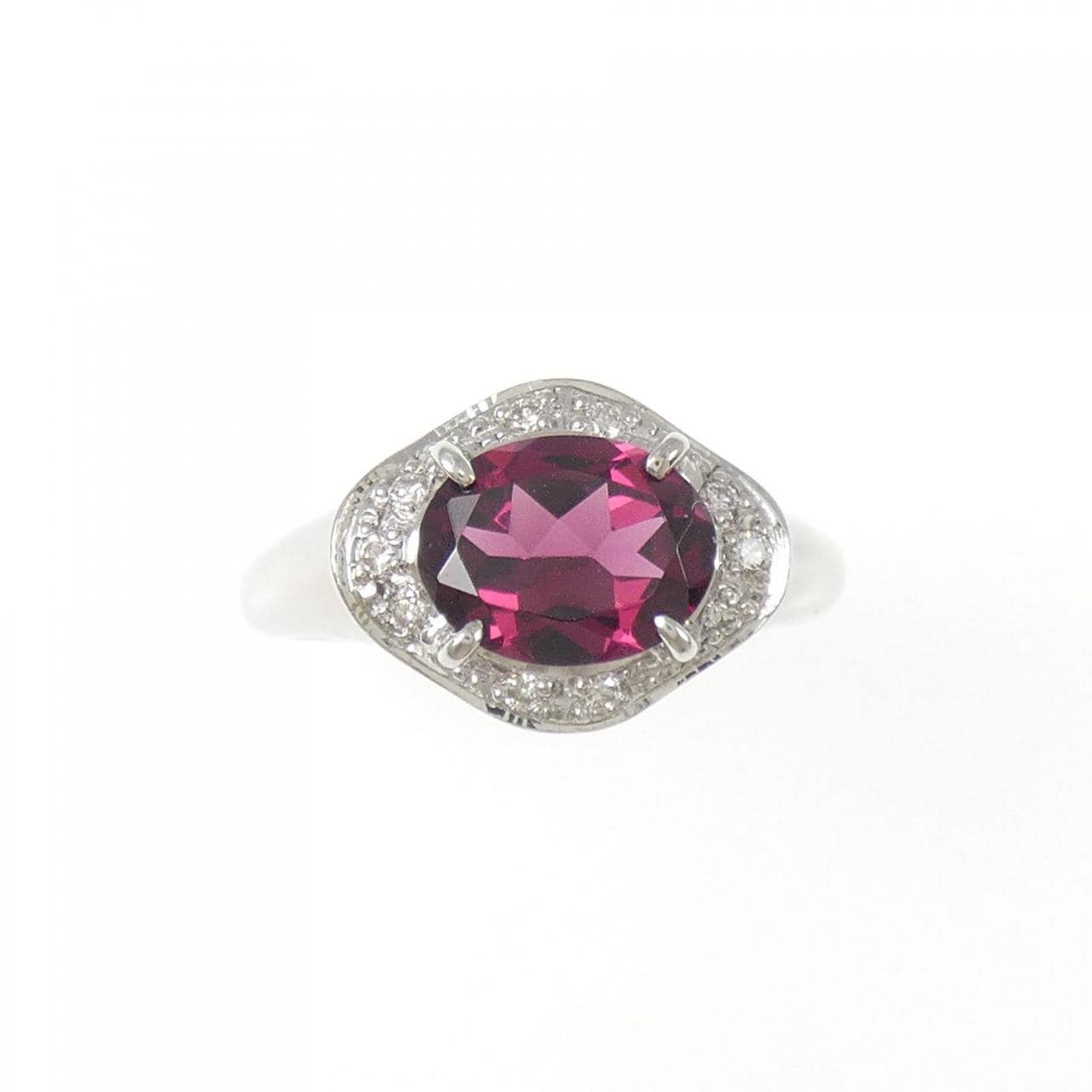 PT900 ガーネット リング 2.11CT