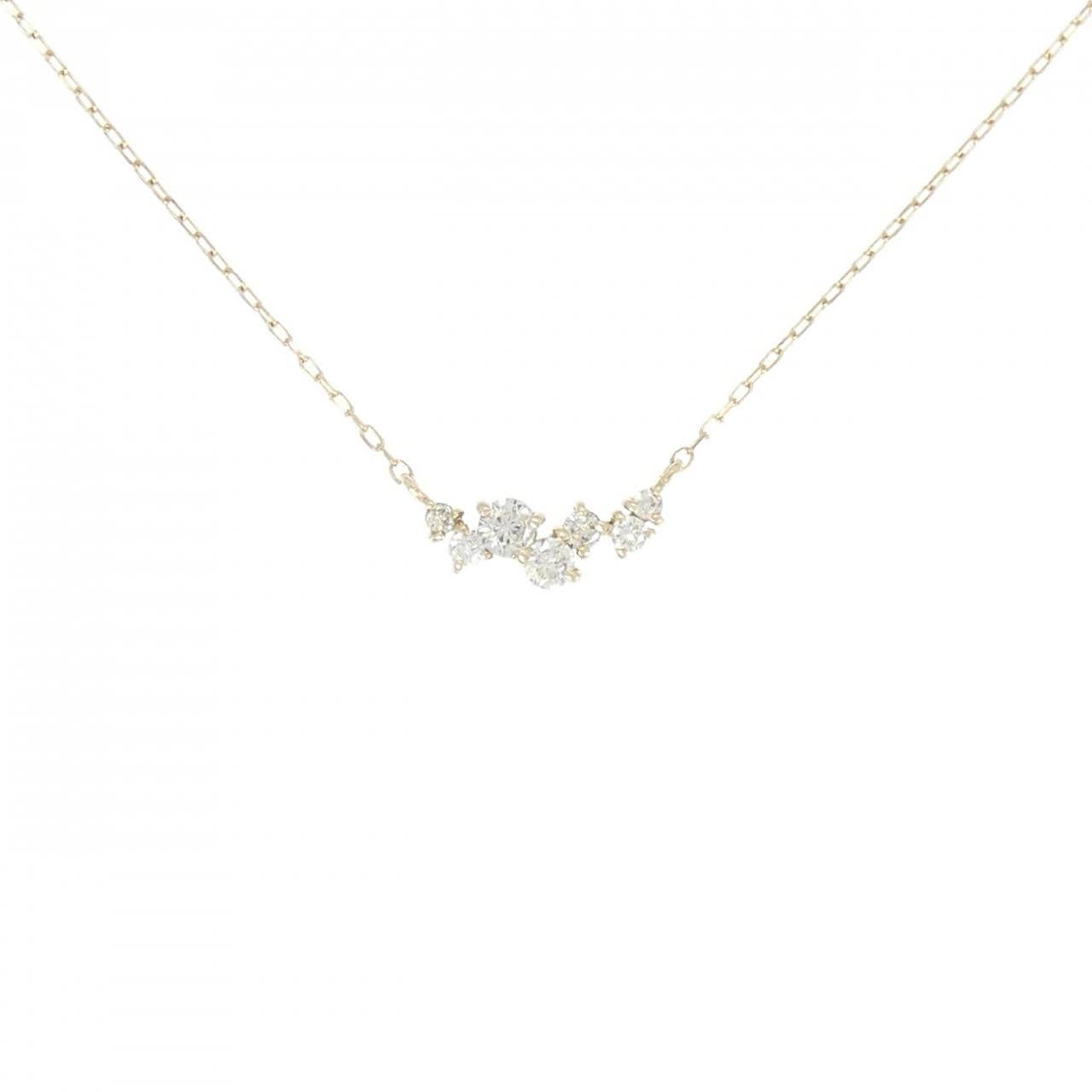 K10YG ダイヤモンド ネックレス 0.15CT