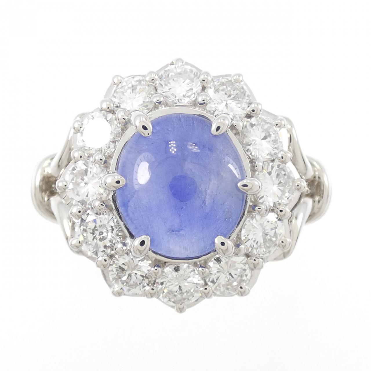 PT900 スターサファイヤ リング 5.059CT
