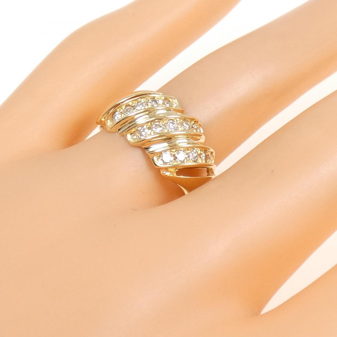 K18YG ダイヤモンド リング 0.30CT