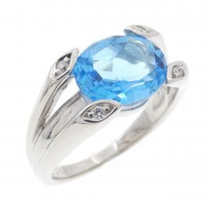 PT900 ブルートパーズ リング 3.36CT
