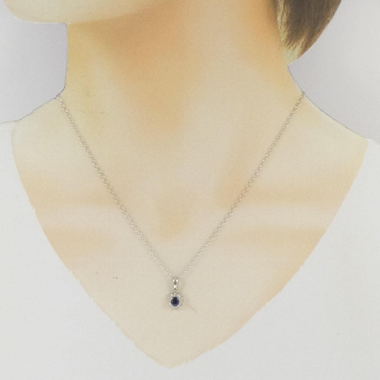 PT900/PT850 サファイヤ ネックレス 0.38CT