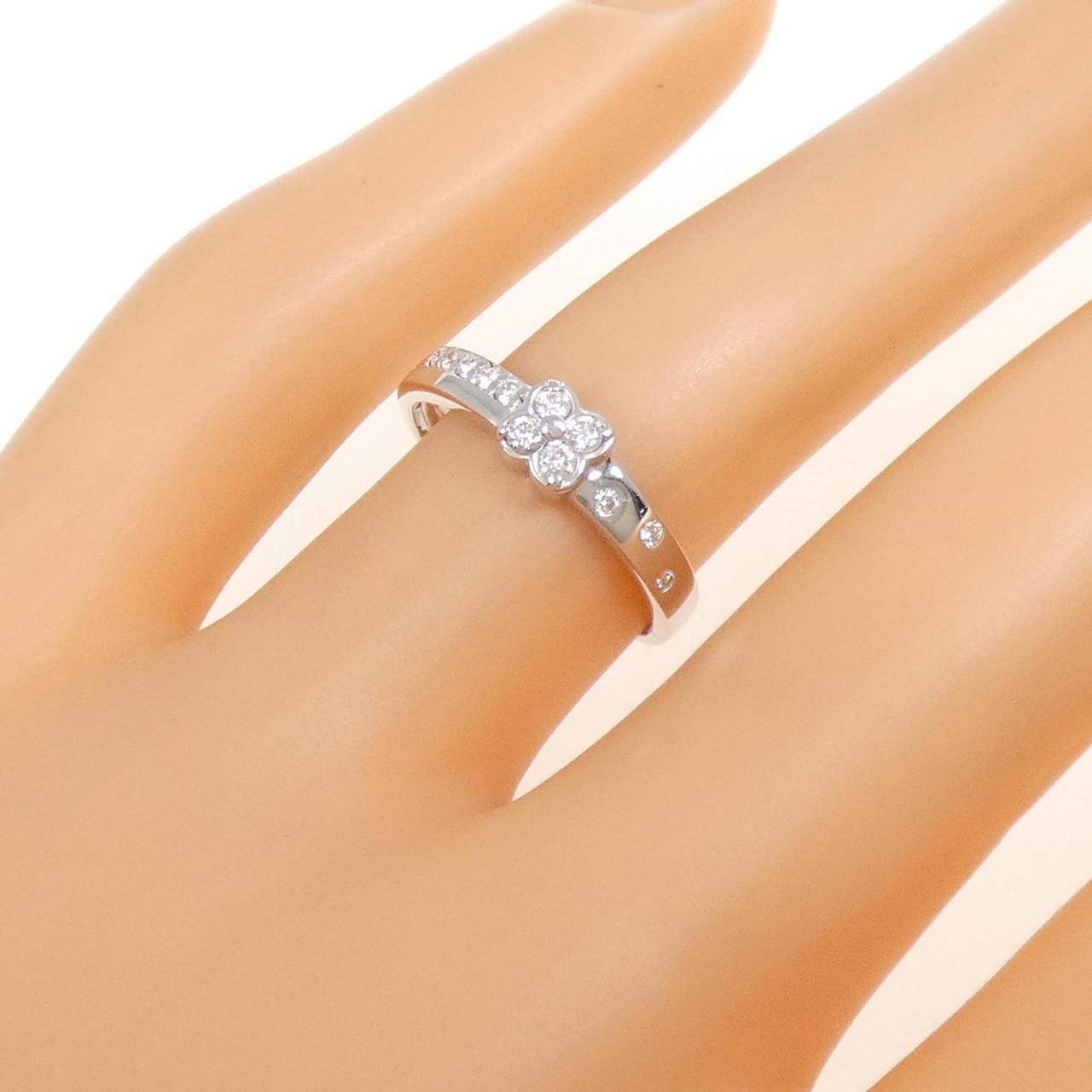 K18WG ダイヤモンド リング 0.16CT