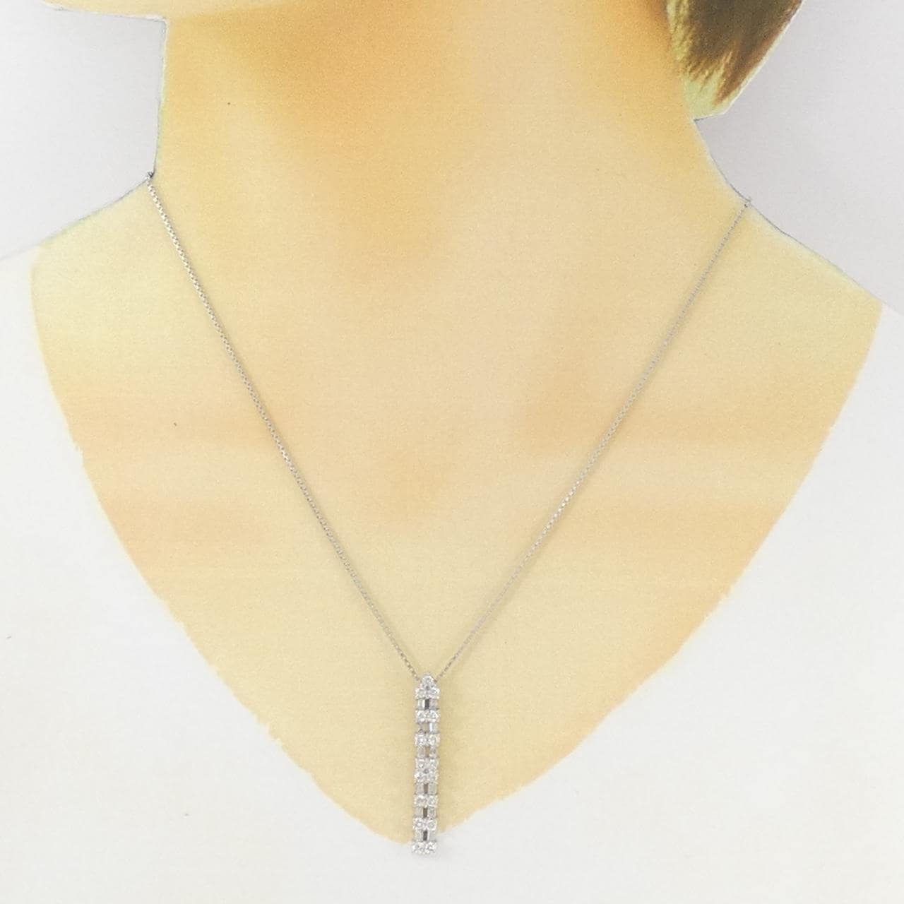 PT900/PT850 ダイヤモンド ネックレス 1.00CT