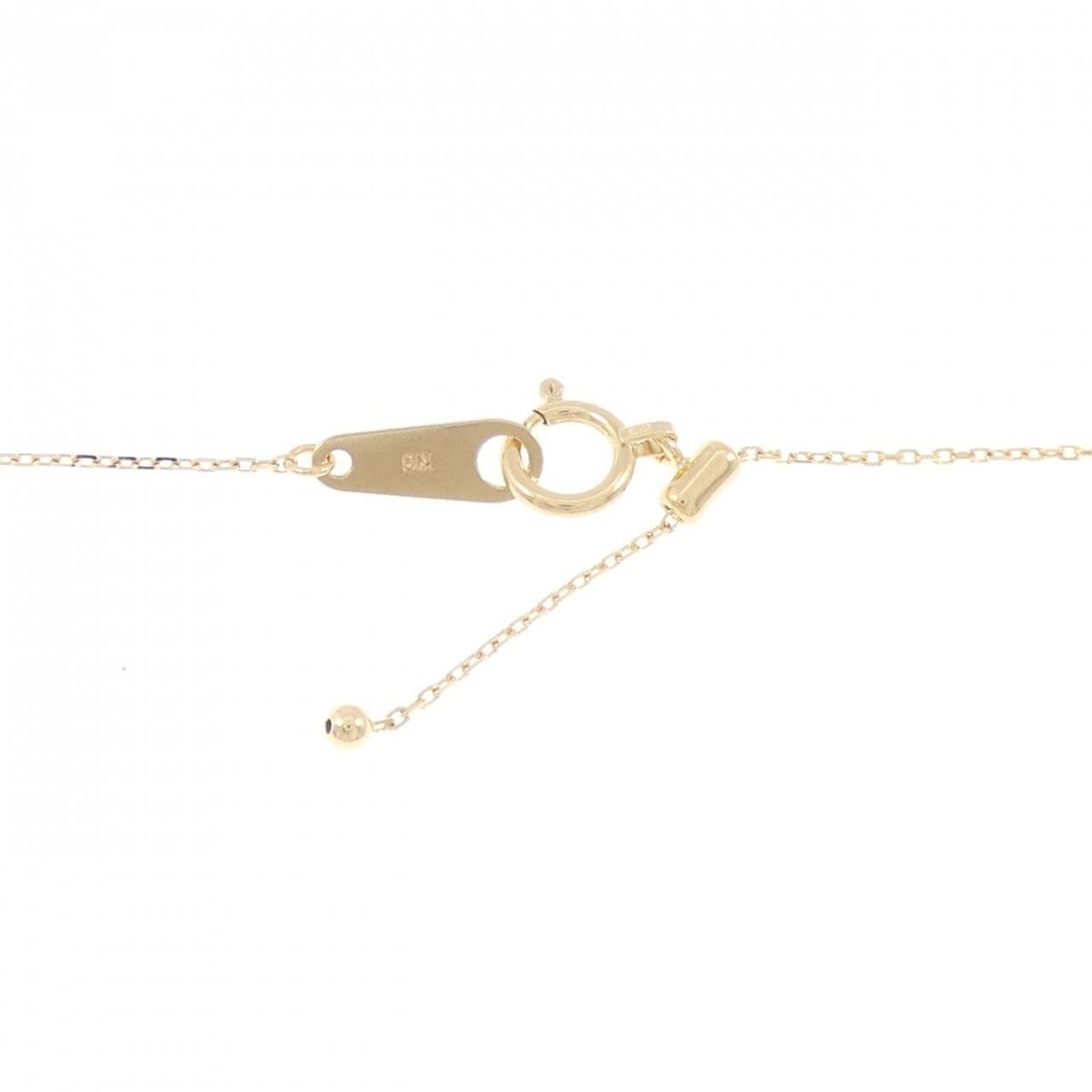 K18YG ソリティア ダイヤモンド ネックレス 0.20CT