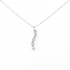 K18WG ダイヤモンド ネックレス 0.34CT