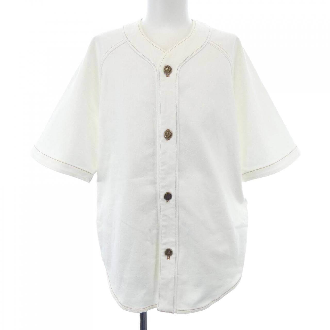 ルイヴィトン LOUIS VUITTON エンボスモノグラムベースボール HMS45WE53 S/Sシャツ