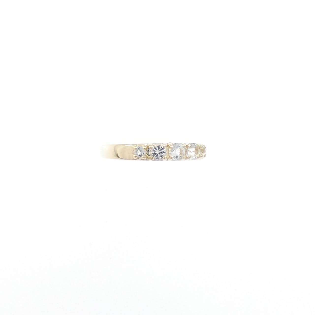 K10YG ホワイトトパーズ イヤーカフ 片耳