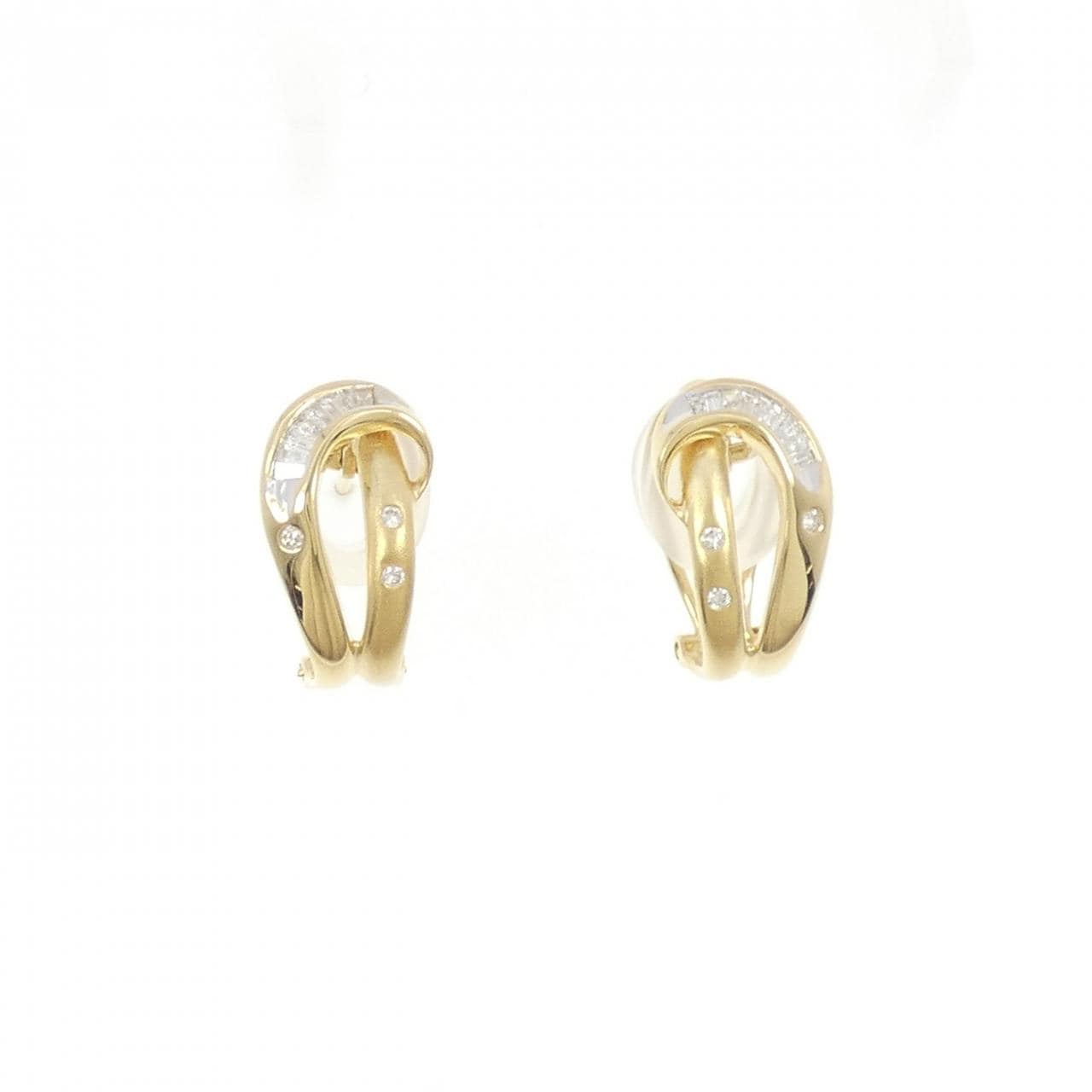 K18YG/K18WG ダイヤモンド ピアス 0.40CT