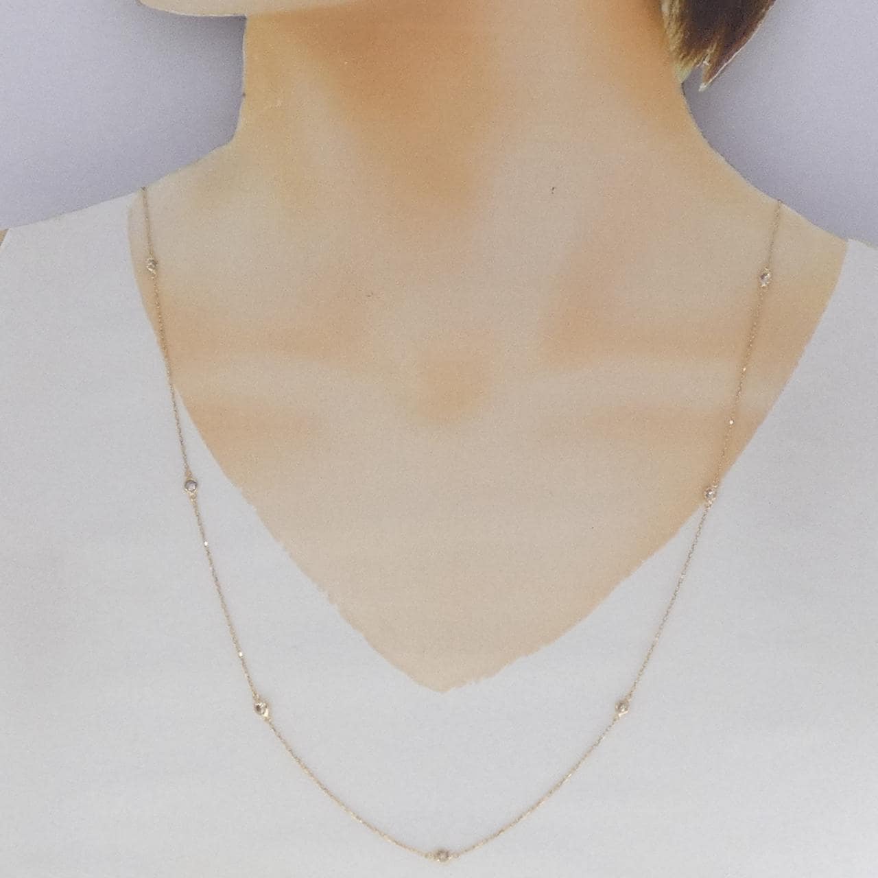 K18YG ダイヤモンド ネックレス 1.00CT