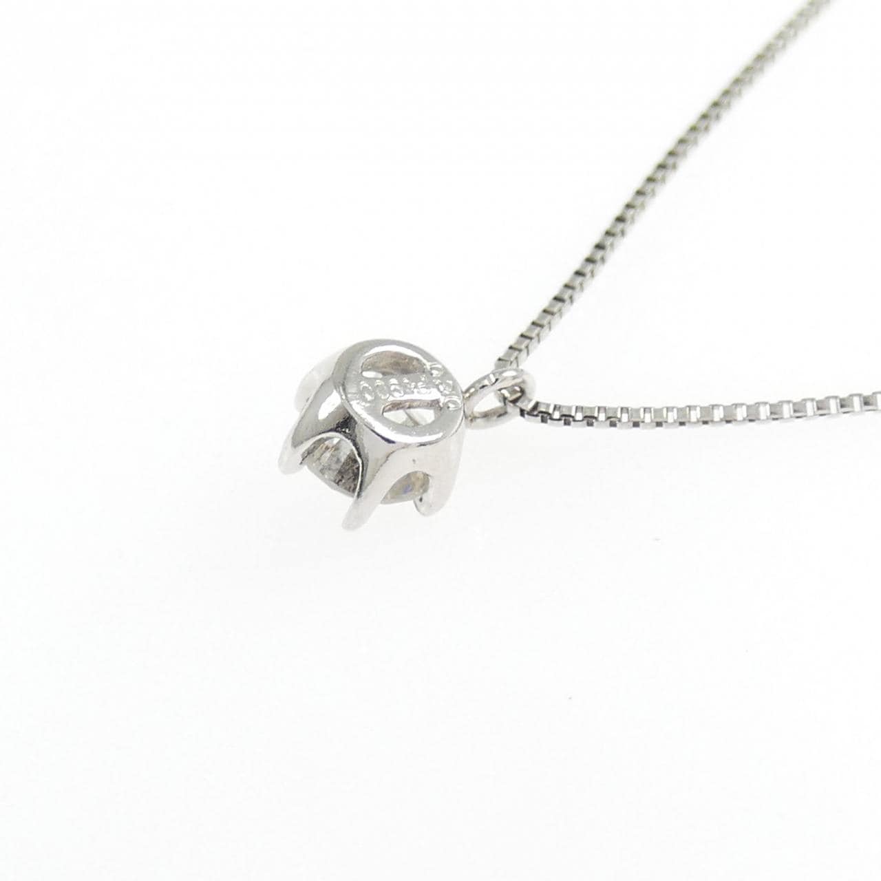 PT900/PT850 ソリティア ダイヤモンド ネックレス 0.20CT