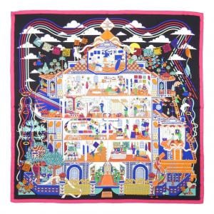 エルメス HERMES LA MAISON DES CARRES H242941S カレジェアン140 ショール