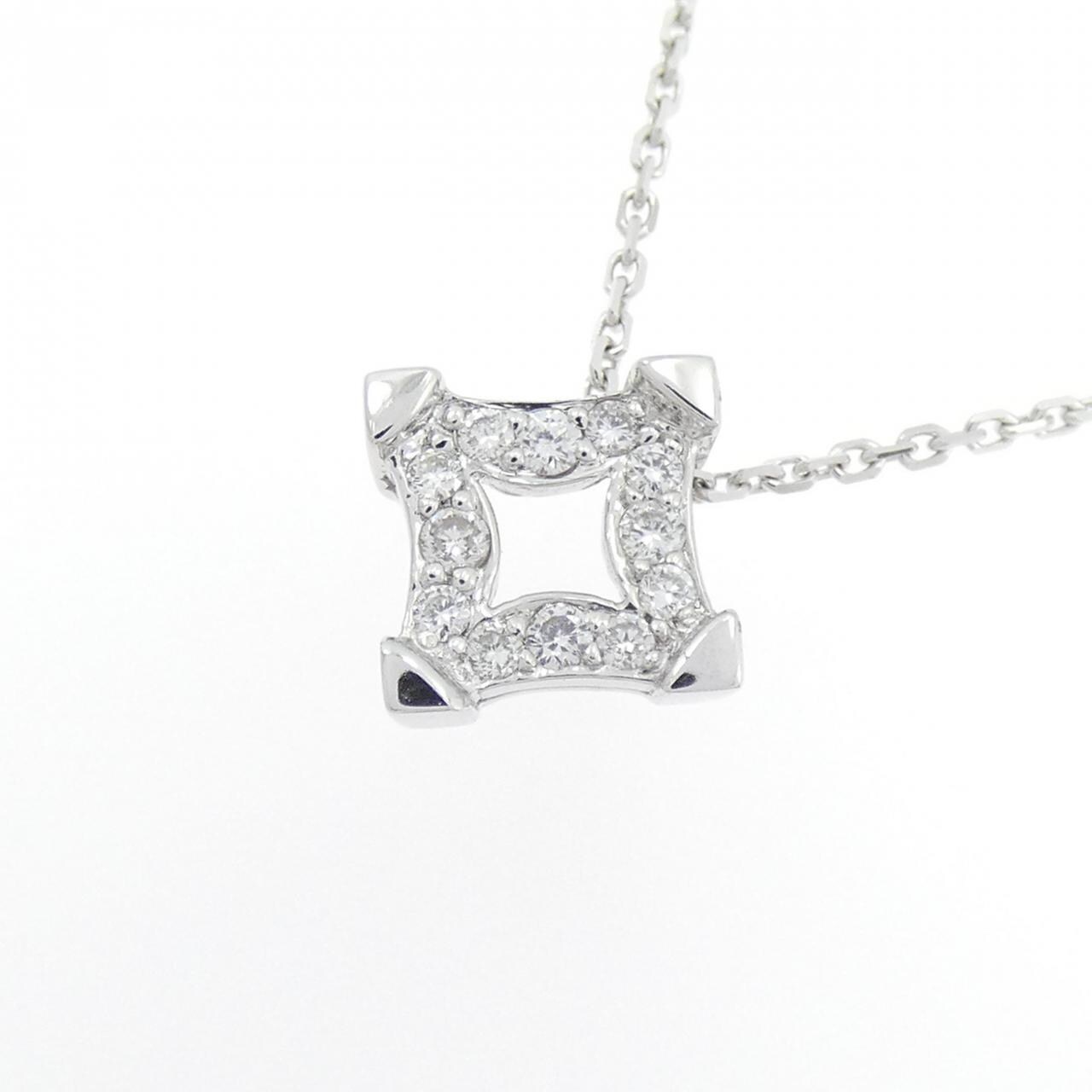 750WG ダイヤモンド ネックレス 0.13CT