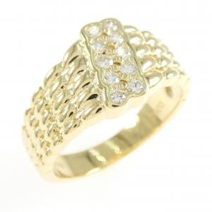 K18YG ダイヤモンド リング 0.20CT