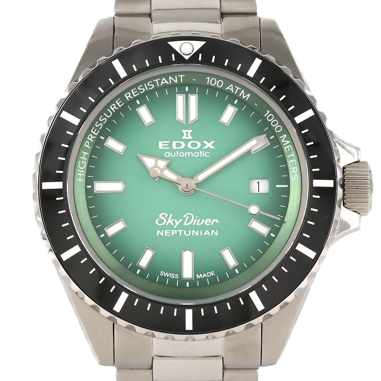 エドックス スカイダイバーネプチュニアン 80120-3NM-VDN SS 自動巻