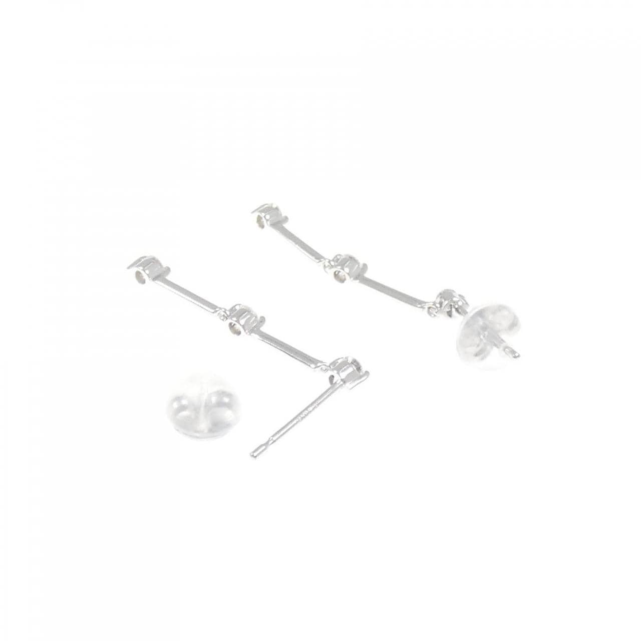 K14WG ダイヤモンド ピアス 0.20CT