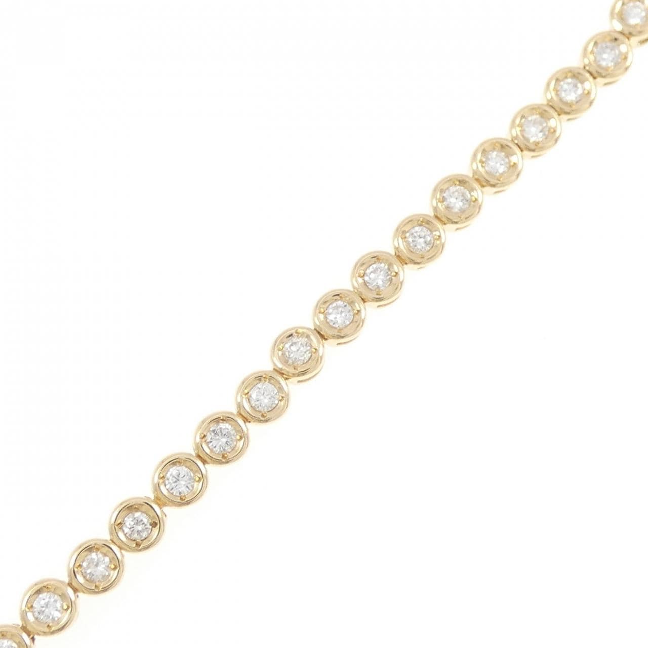 K18YG ダイヤモンド ブレスレット 1.03CT