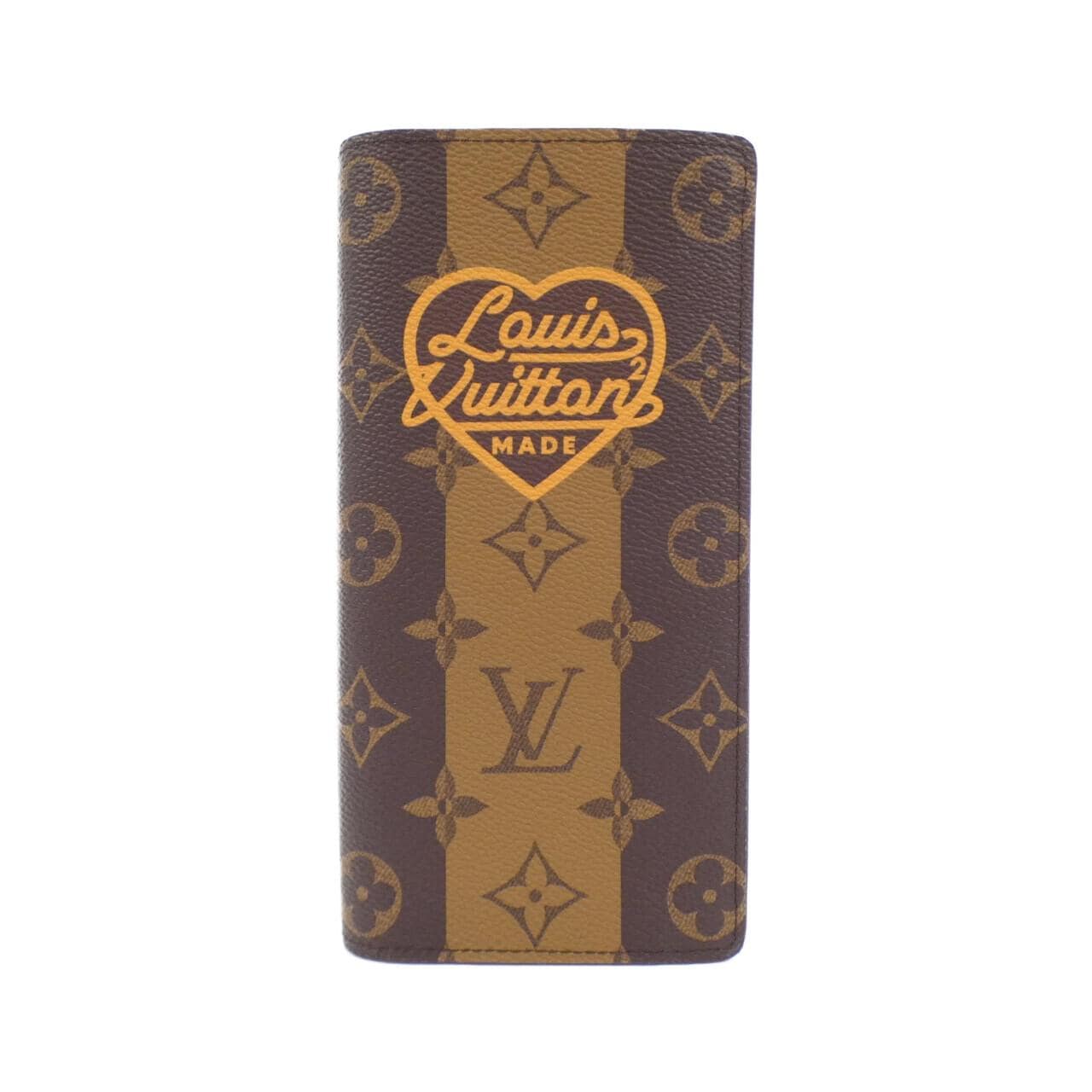 LOUIS VUITTON Monogram Stripe (LV Squared) Portefeuille Brazza M81008 Wallet