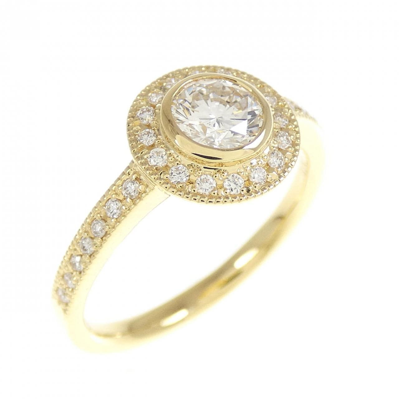【リメイク】K18YG ダイヤモンド リング 0.418CT G SI2 VG