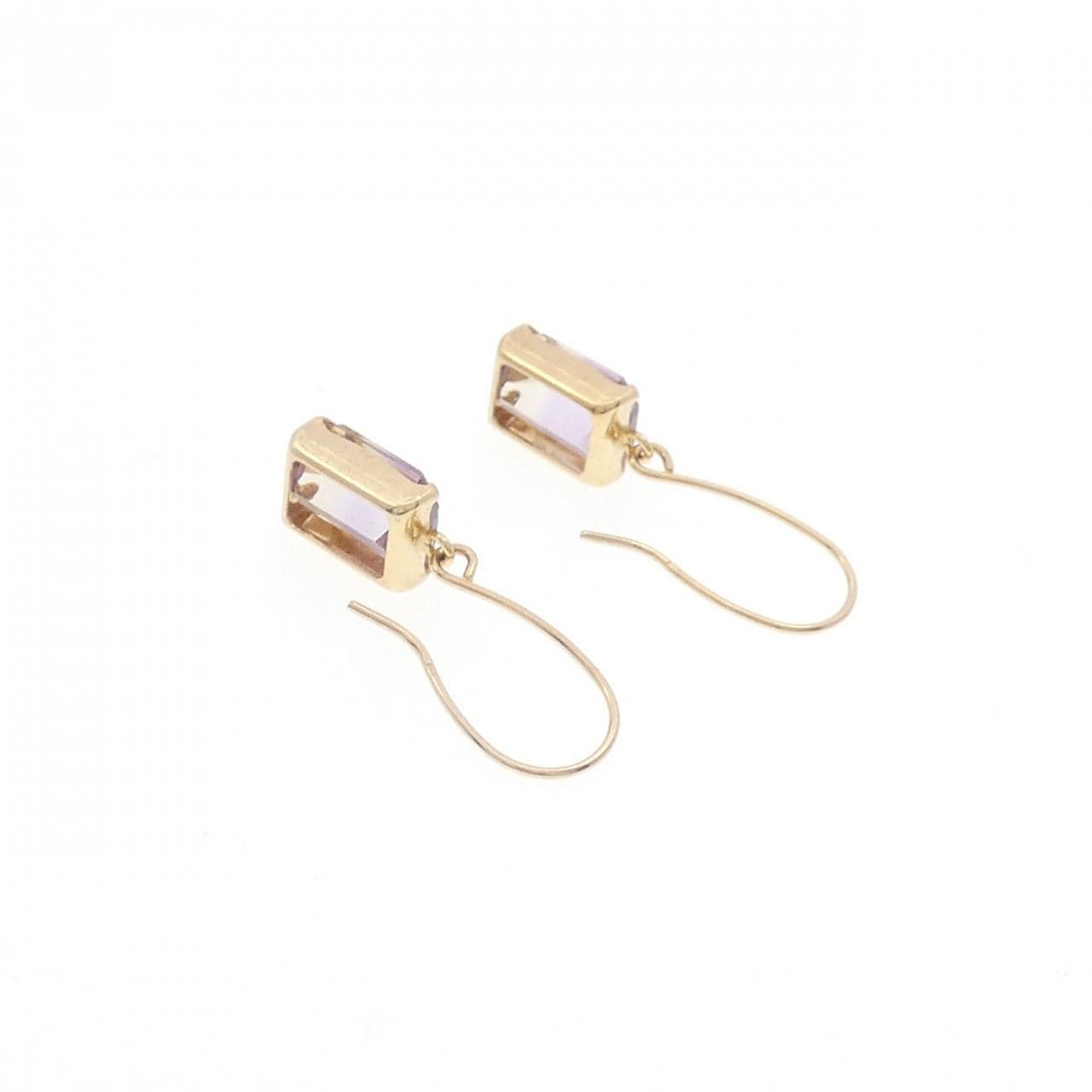 【新品】K10YG アメトリン ピアス