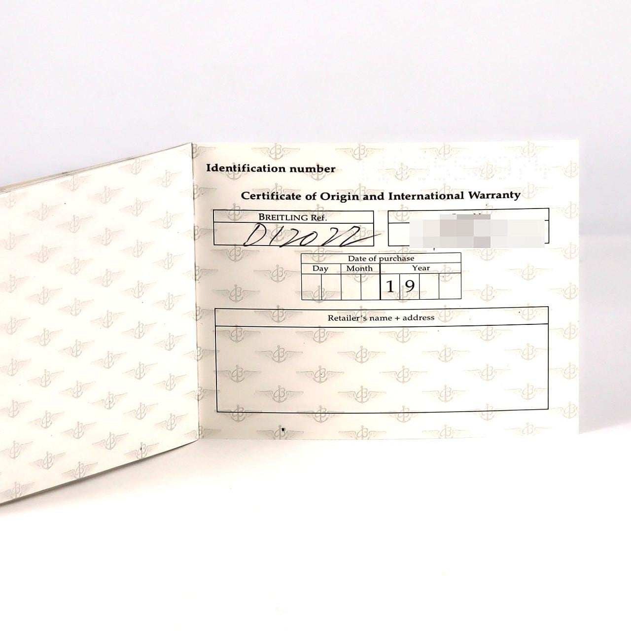 ブライトリング コスモノート D12022 SSxYG 手巻