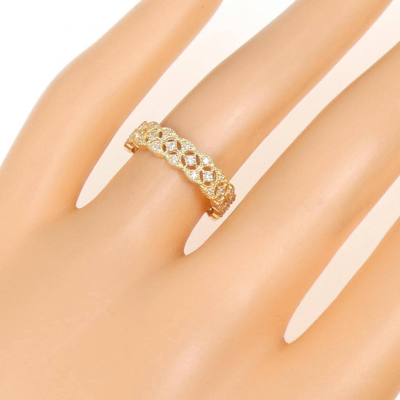 K18PG ダイヤモンド リング 0.17CT