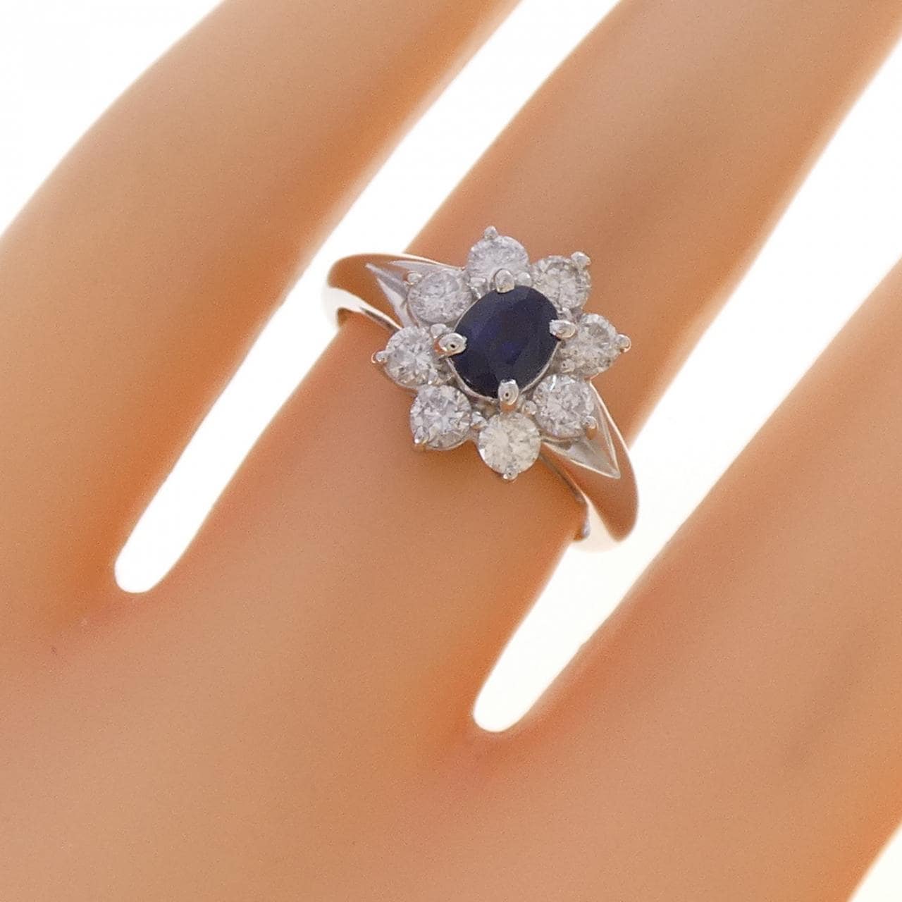 PT900 サファイヤ リング 0.51CT