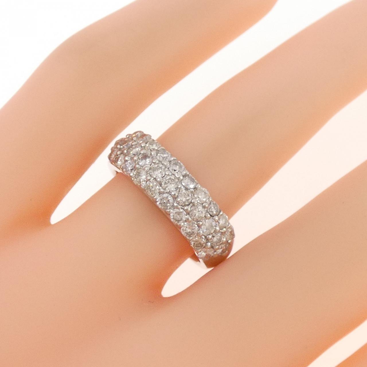 PT900 パヴェ ダイヤモンド リング 1.00CT
