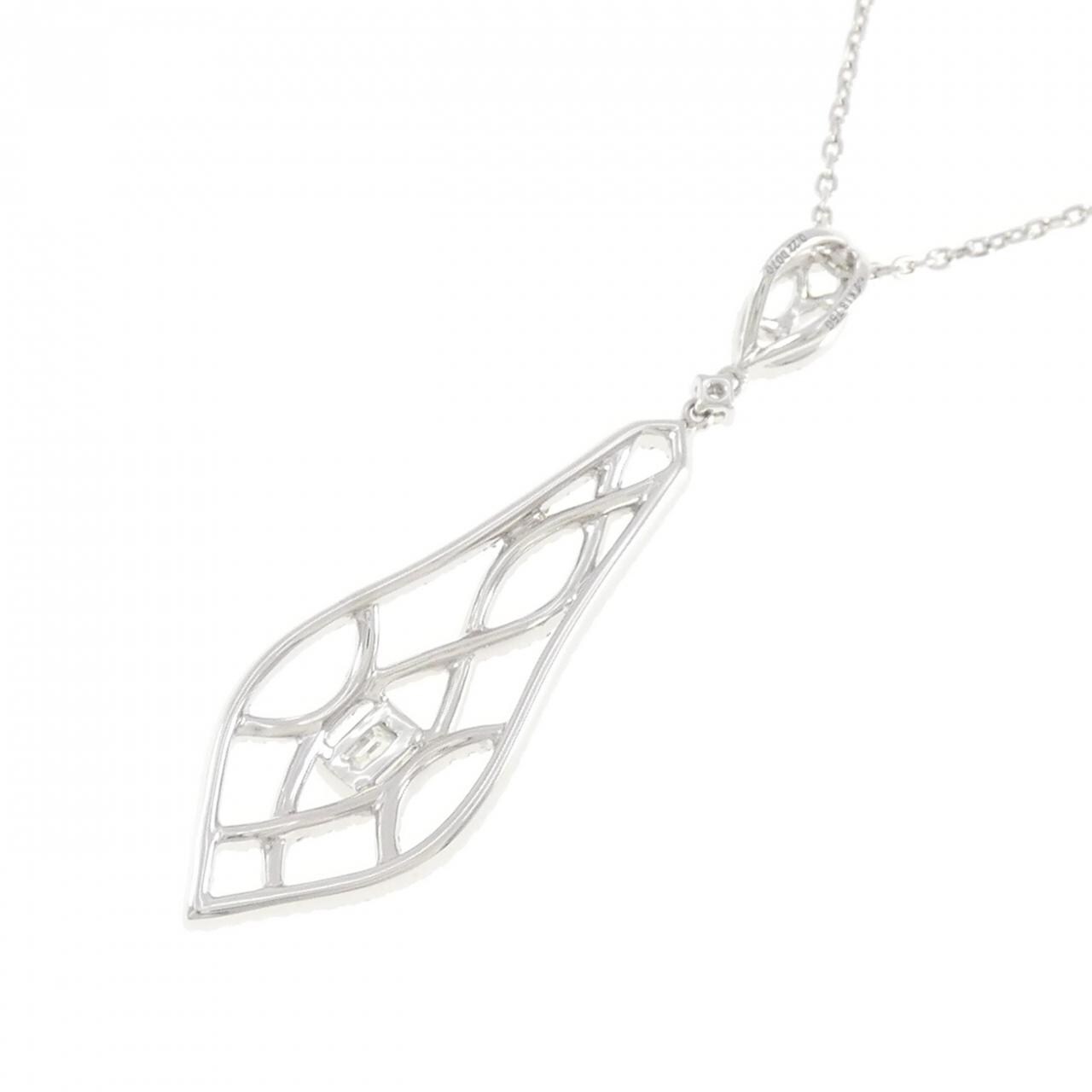 K18WG ダイヤモンド ネックレス 0.22CT