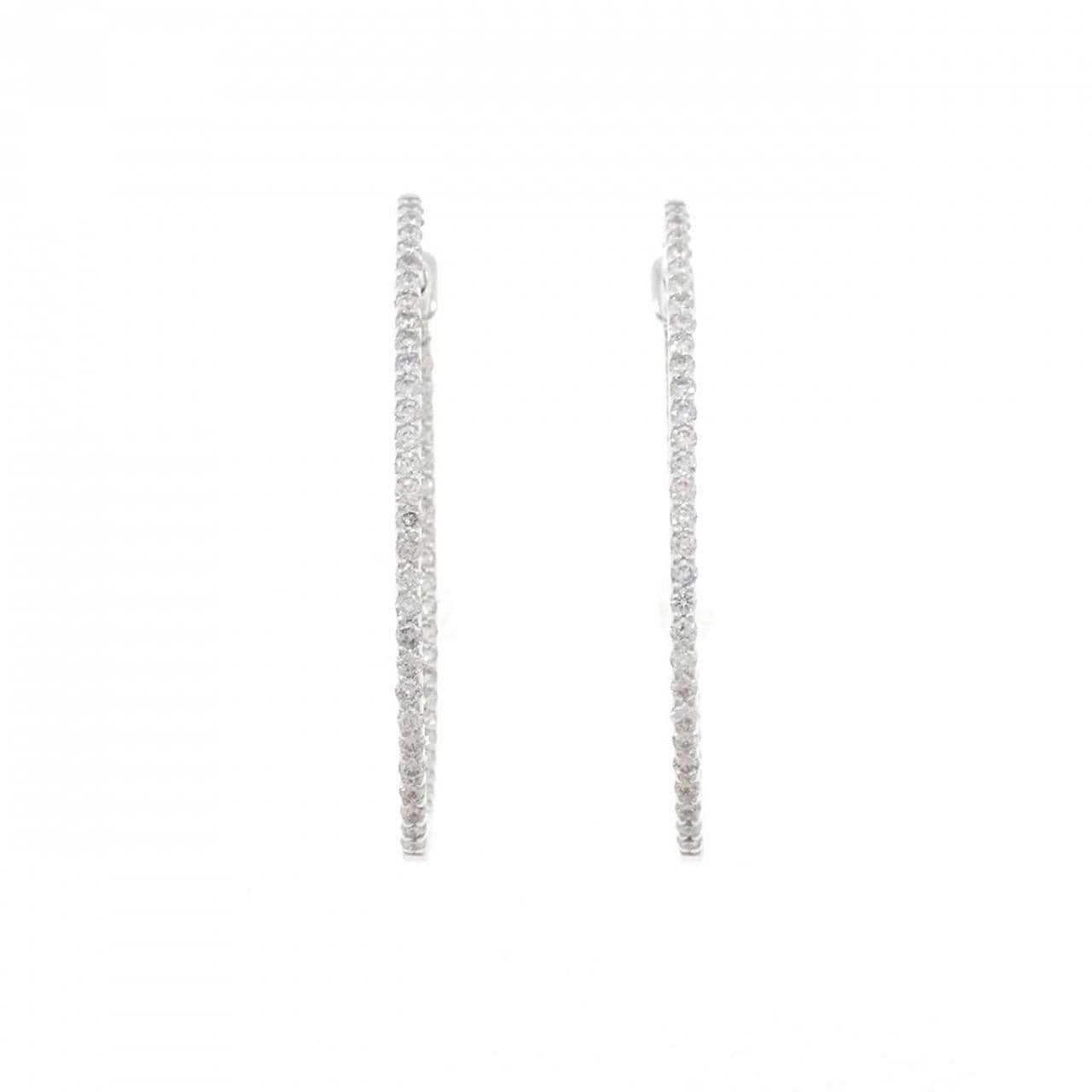 K18WG ダイヤモンド ピアス 1.00CT