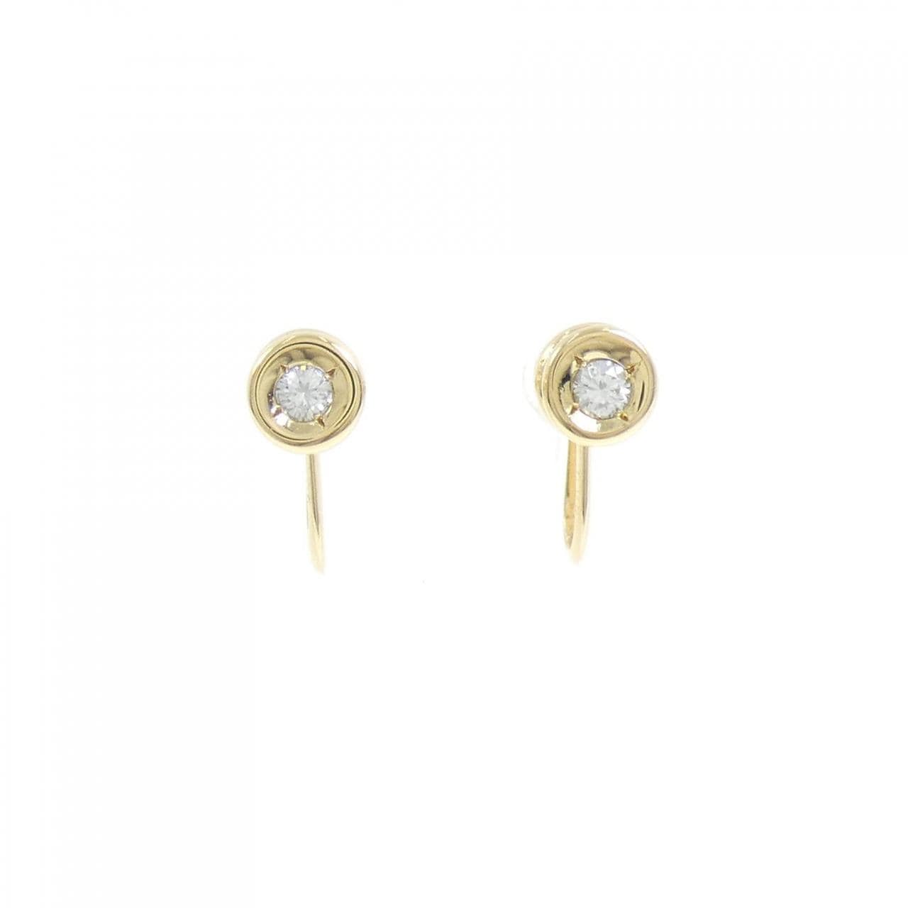 K18YG ダイヤモンド イヤリング 0.16CT