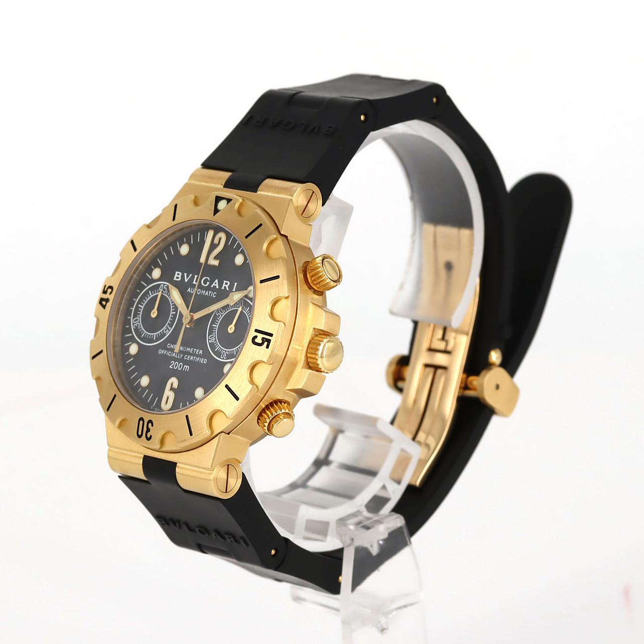 ブルガリ スクーバクロノ YG SC38G/SC38GV/AT YG 自動巻