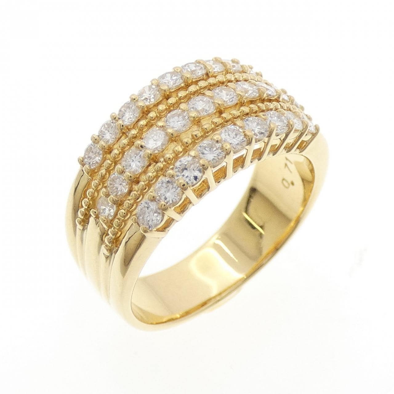 K18YG ダイヤモンド リング 0.71CT