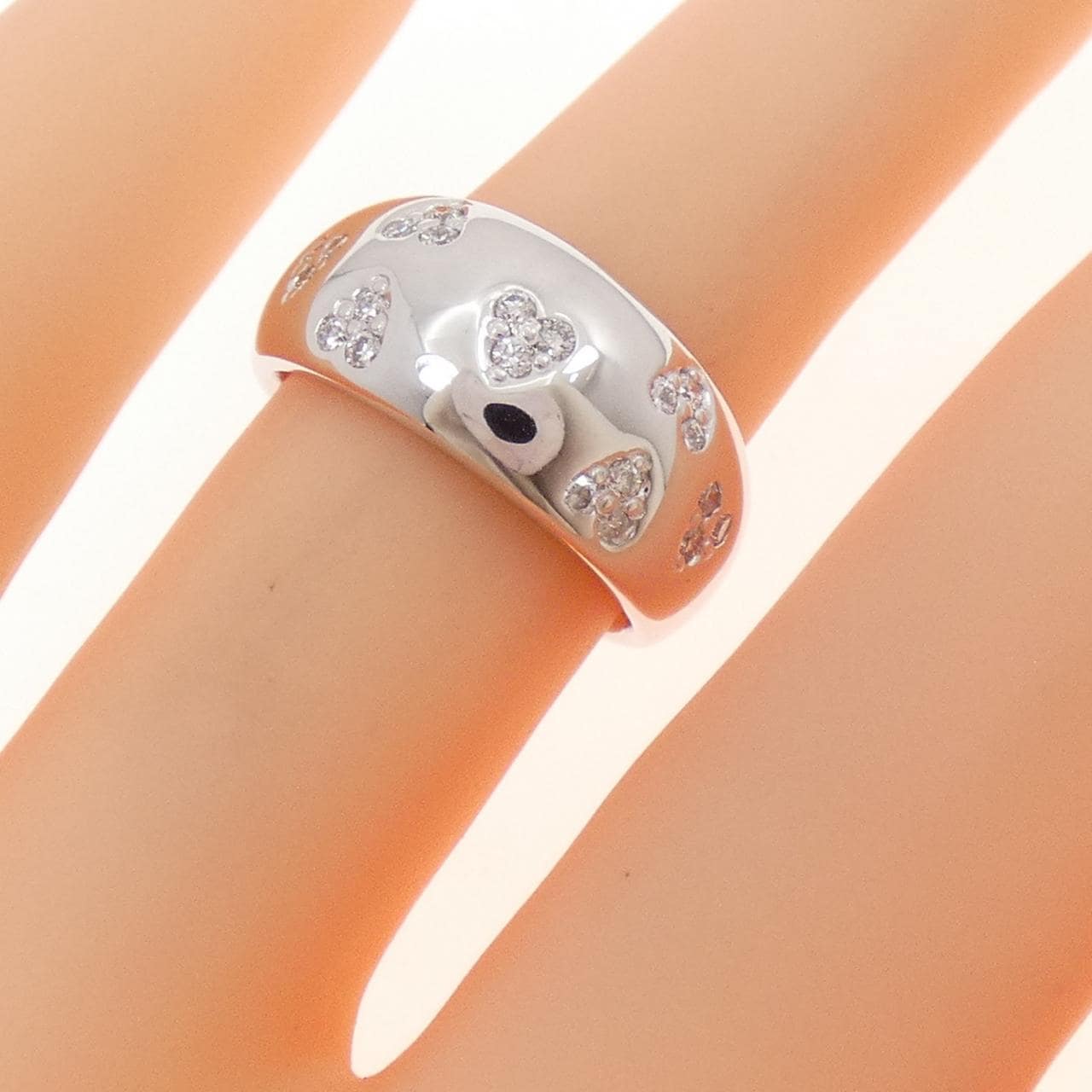 ポンテヴェキオ ハート ダイヤモンド リング 0.21CT