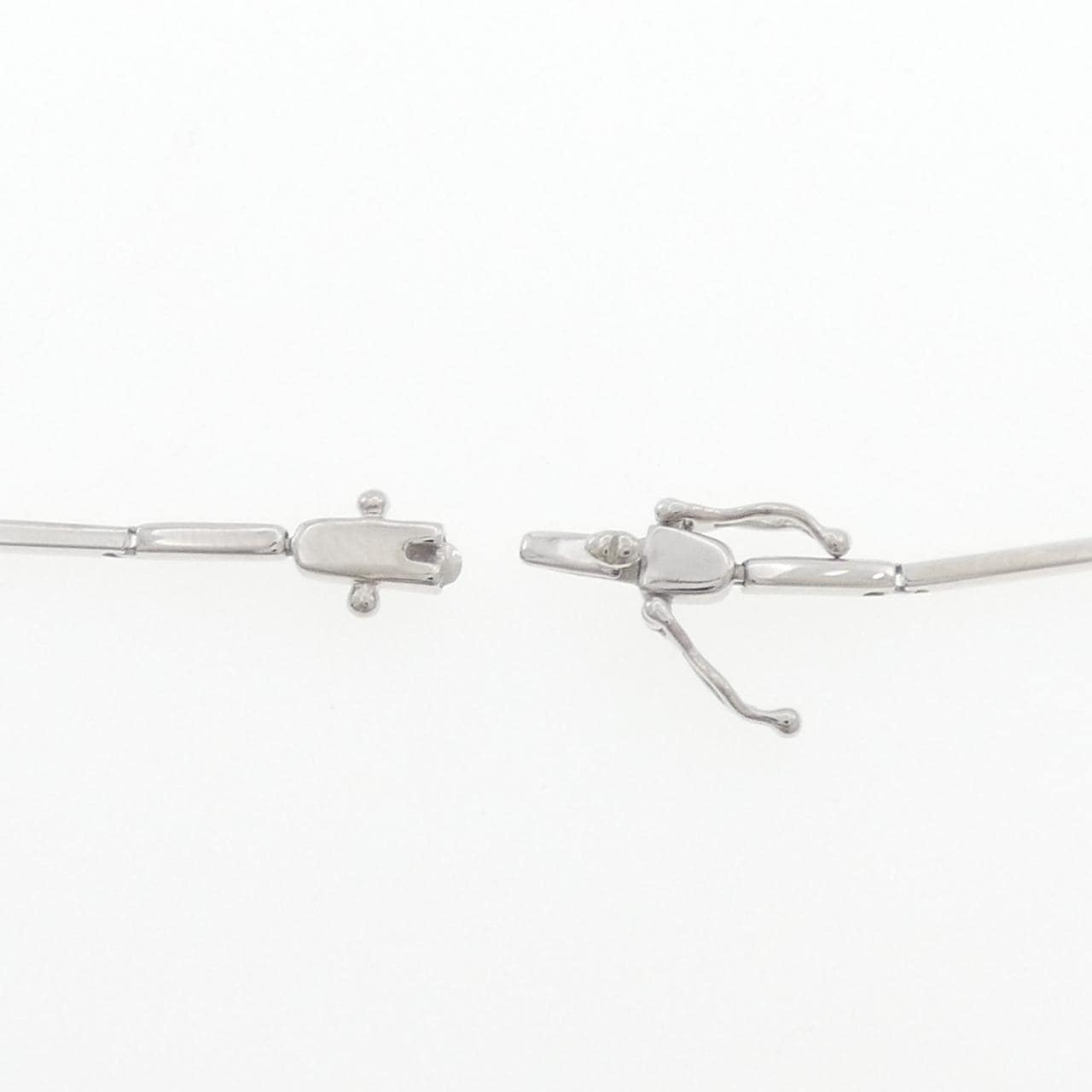 PT900/K14WG ダイヤモンド ネックレス 1.613CT LGGY SI1 ペアシェイプ