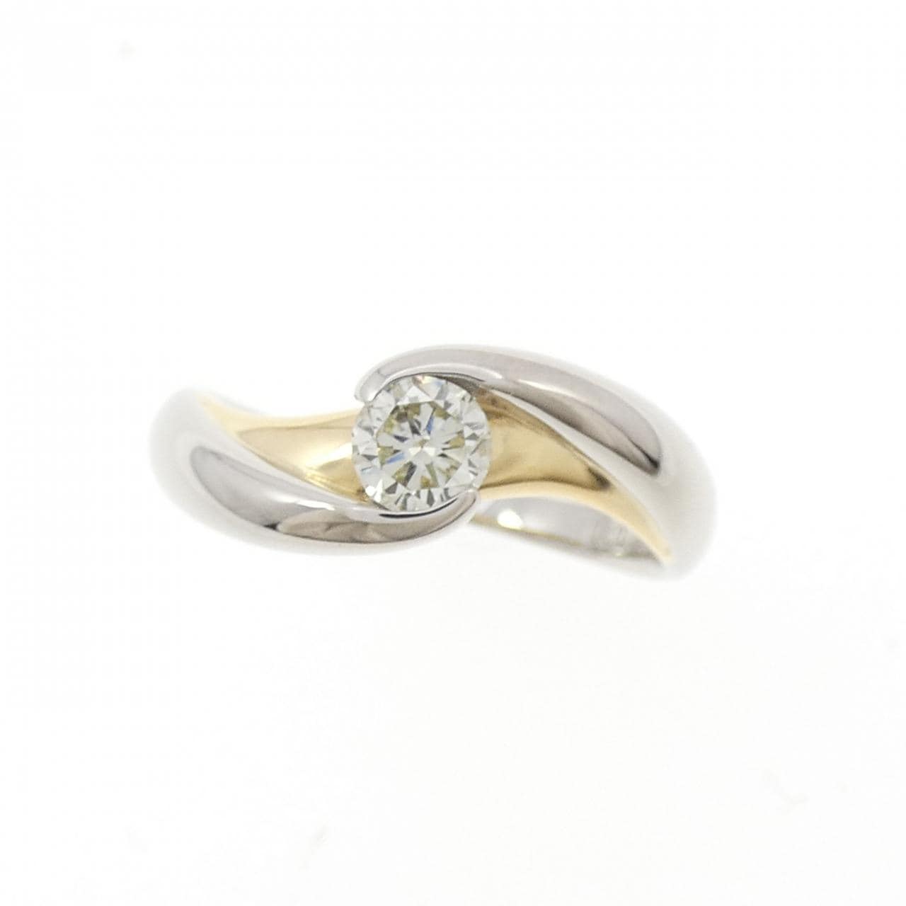 PT900/K18YG ダイヤモンド リング 0.30CT