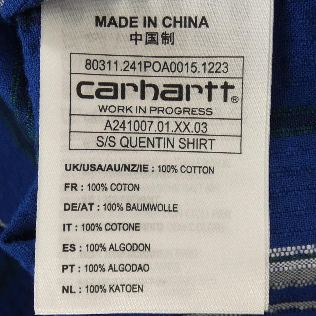 カーハート CARHARTT S／Sシャツ